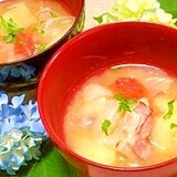 減塩☆菜園風トマトのお味噌汁